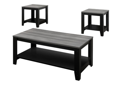 Table Set, Coffee, End, Side, Accent For Living Room Transitional (Set of 3) - Black