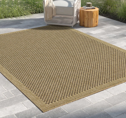 Earth - 7'10" X 10'3" Polypropylene Indoor / Outdoor Area Rug - Jute / Mocha