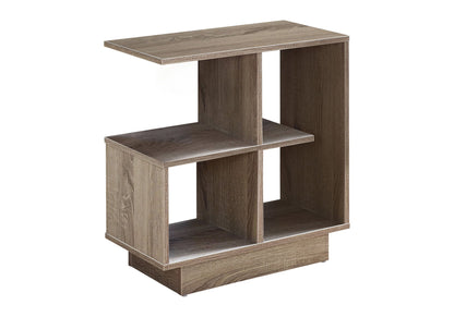 Accent Side Table, Narrow, Small, 3 Tier, Contemporary & Modern