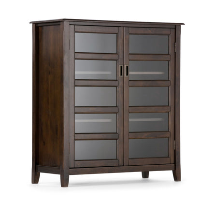 Burlington - Medium Storage Cabinet - Mahogany Brown