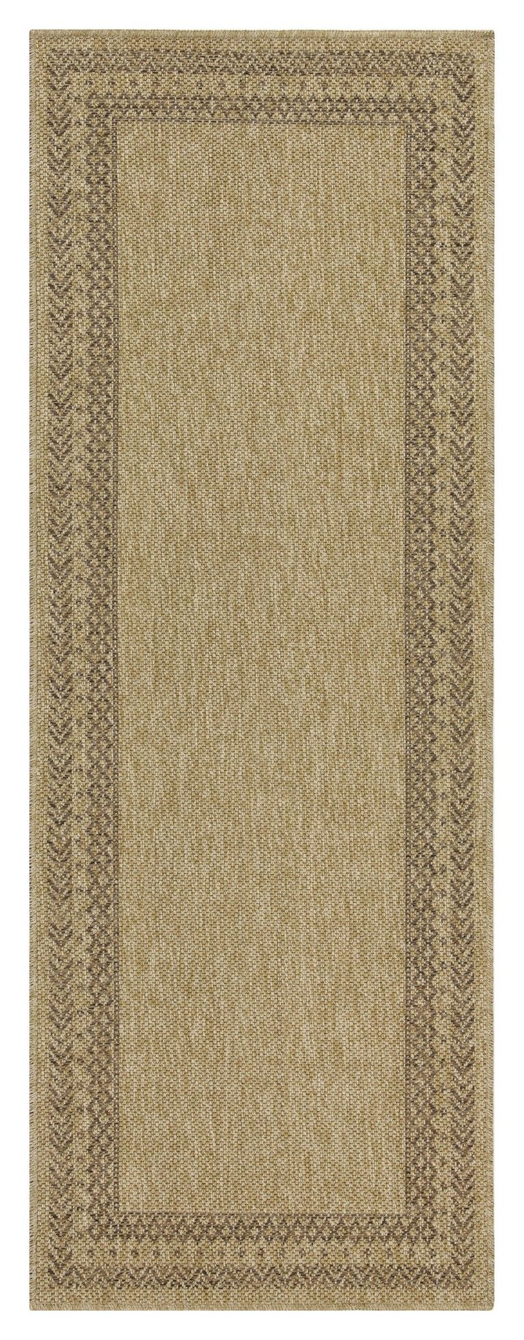 Earth - 2'7" X 7'3" Polypropylene, Indoor / Outdoor Area Rug - Jute / Mocha