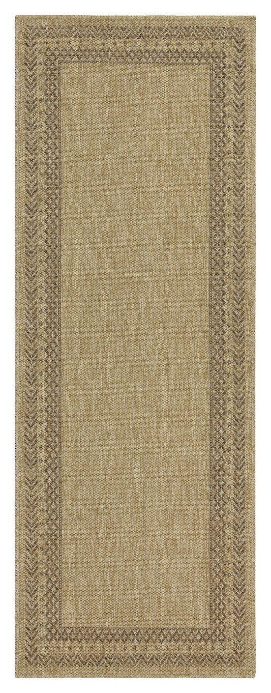 Earth - 2'7" X 7'3" Polypropylene, Indoor / Outdoor Area Rug - Jute / Mocha