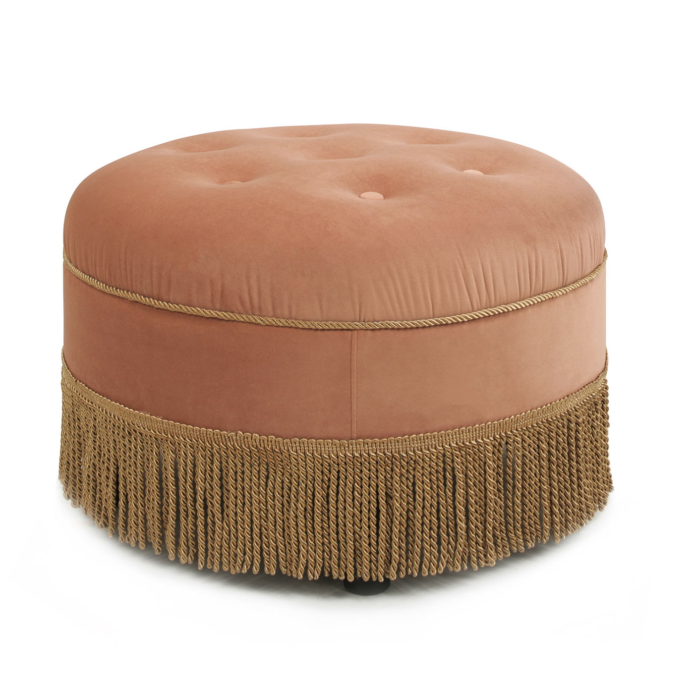 Yolanda - Round Upholstered Accent Ottoman