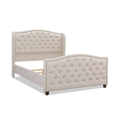 Marcella - Upholstered Shelter Headboard Bed Set