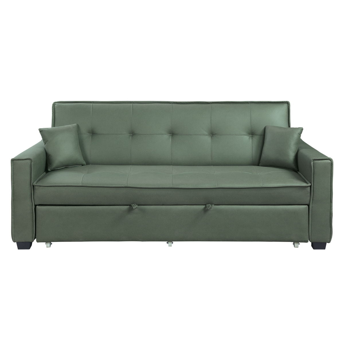 Octavio - Adjustable Sofa With 2 Pillows - Green