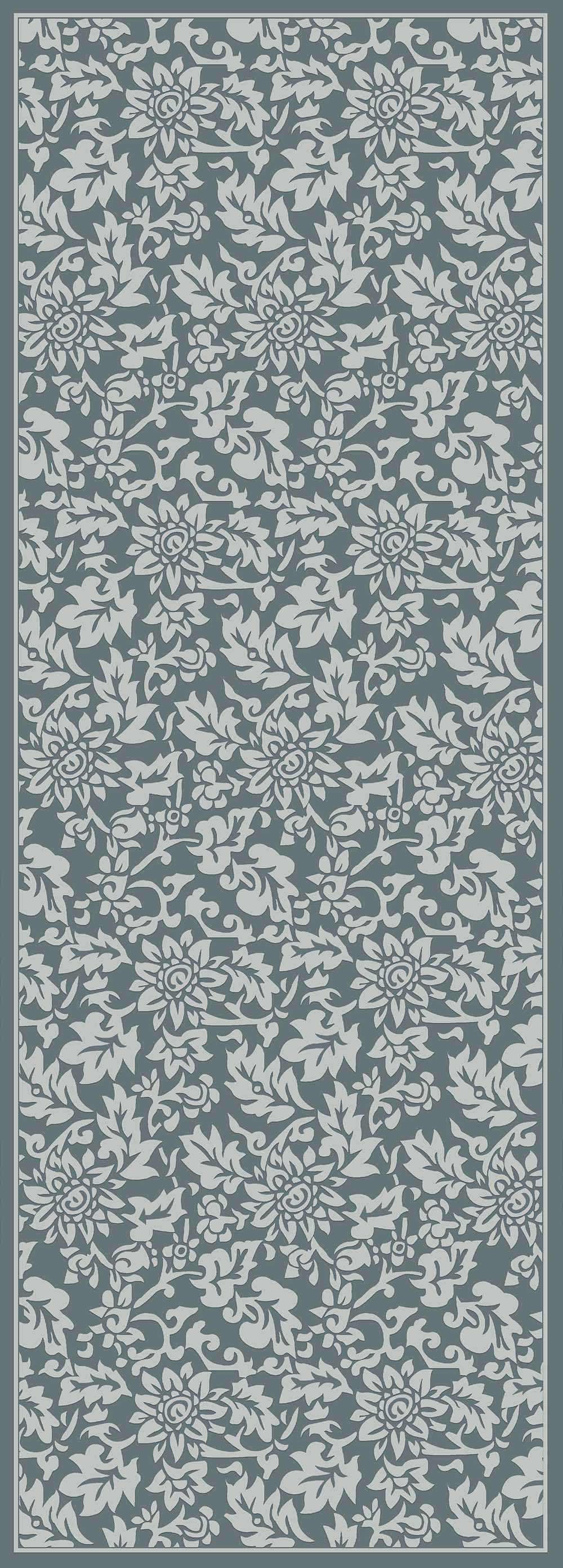 Macau - Non - Slip Accent Rug, Floral Charm