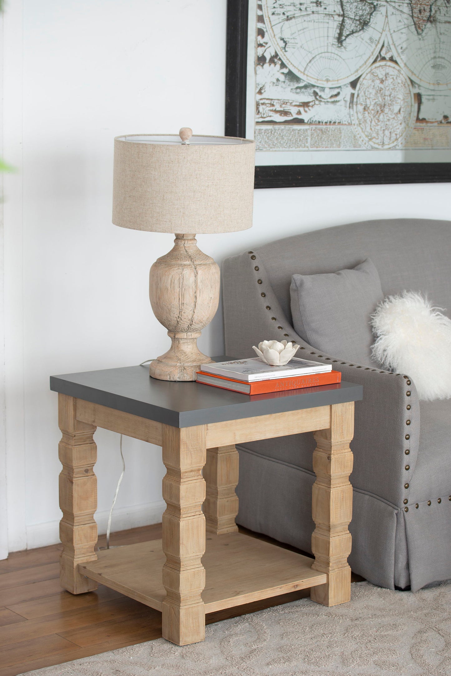 Side Table - Brown Gray