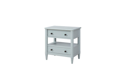 Open Nightstand With 2 Drawers