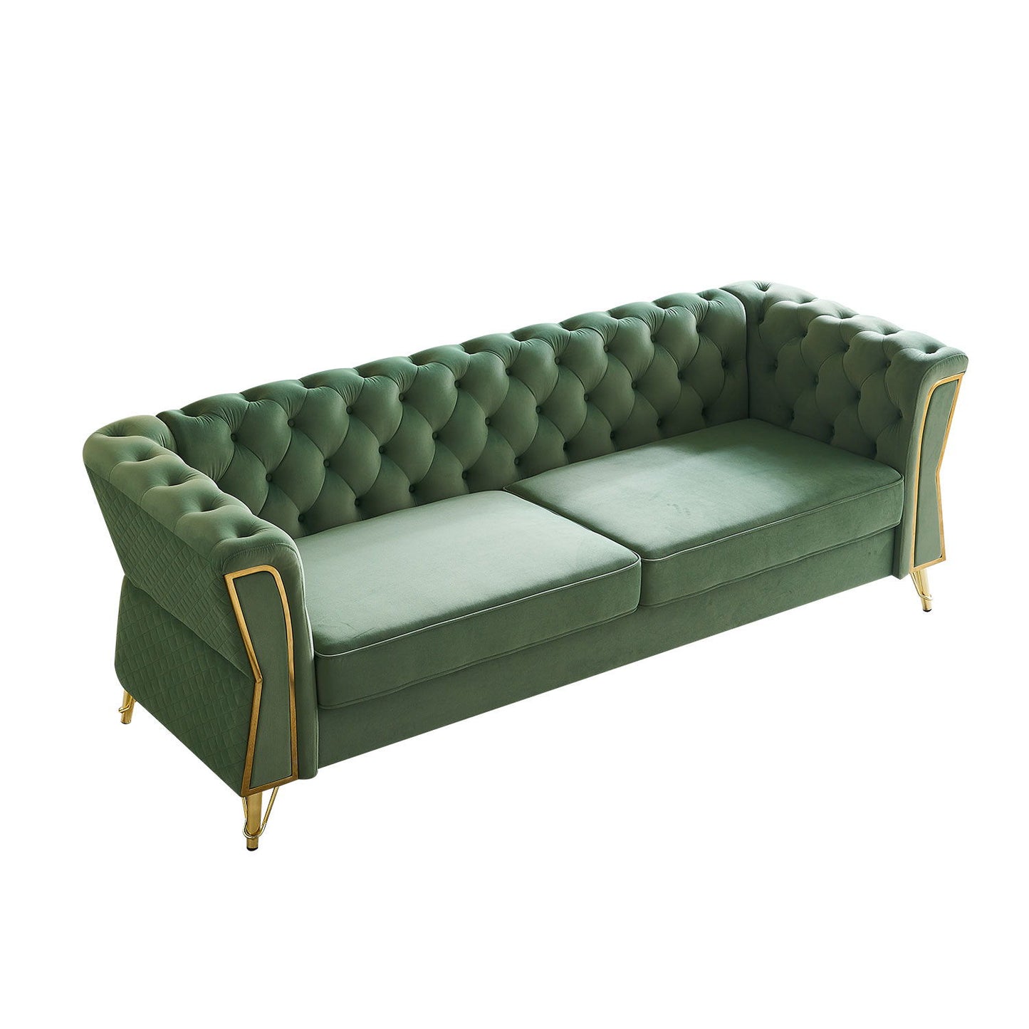 Modern Tufted Velvet Sofa For Living Room